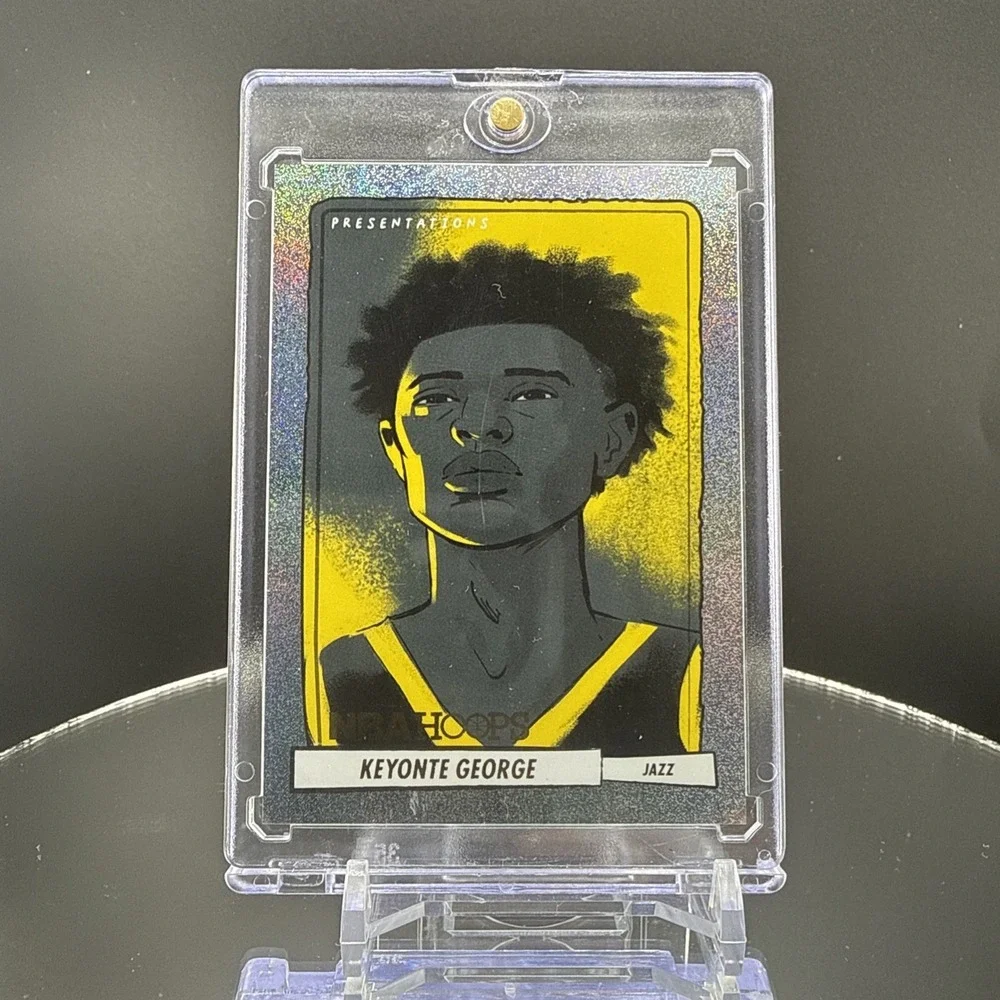Keyonte George 2023-24 NBA Hoops Presentations Rookie Case Hit SSP Silver Foil
